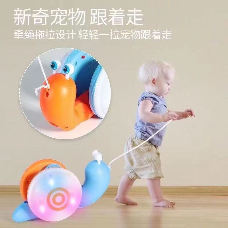 THÚ CƯNG ỐC SÊN ĐÁNG YÊU CÓ DÂY KÉO, BÁNH XE DI CHUYỂN